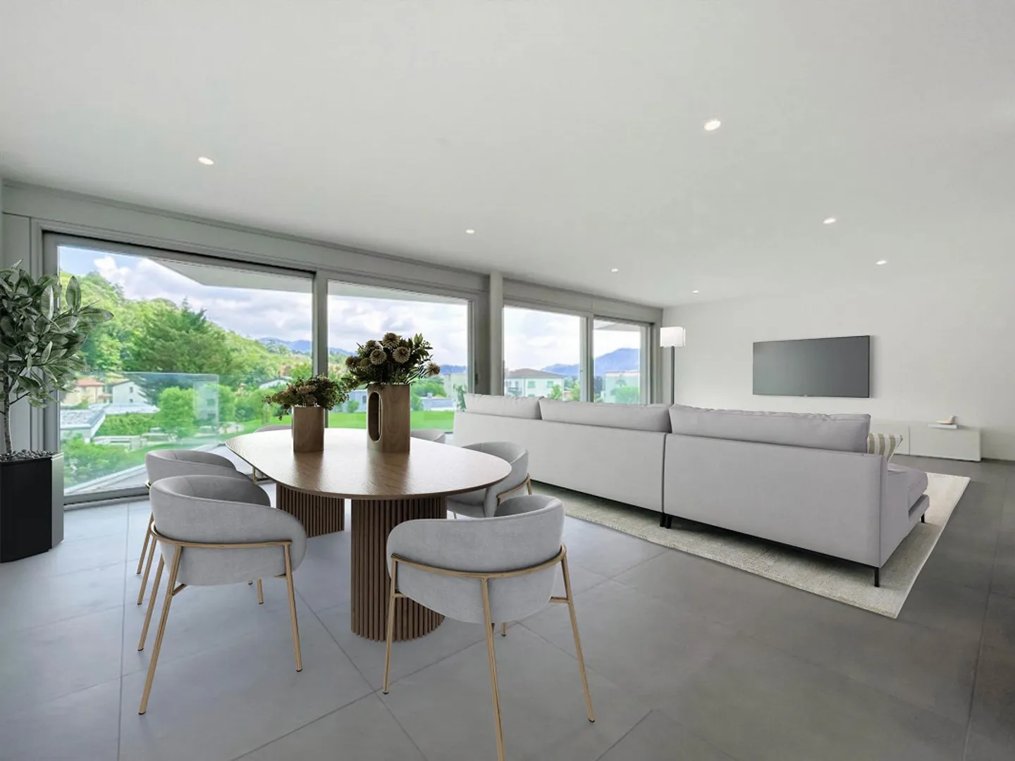 4.5 Zimmer mit Gemeinschaftspool in Morbio Inferiore - Foto 1 von 9