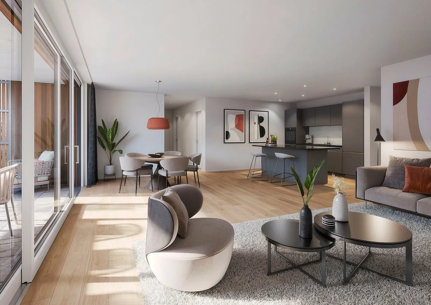 Nouvelles constructions de condominiums de 3,5 pièces "hirsch-park" au Uerkenweg 37 & 39, Oberentfelden - Photo 3 sur 4