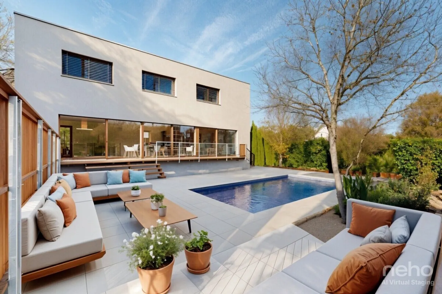 Architekten-Villa mit Pool - Foto 3 von 12