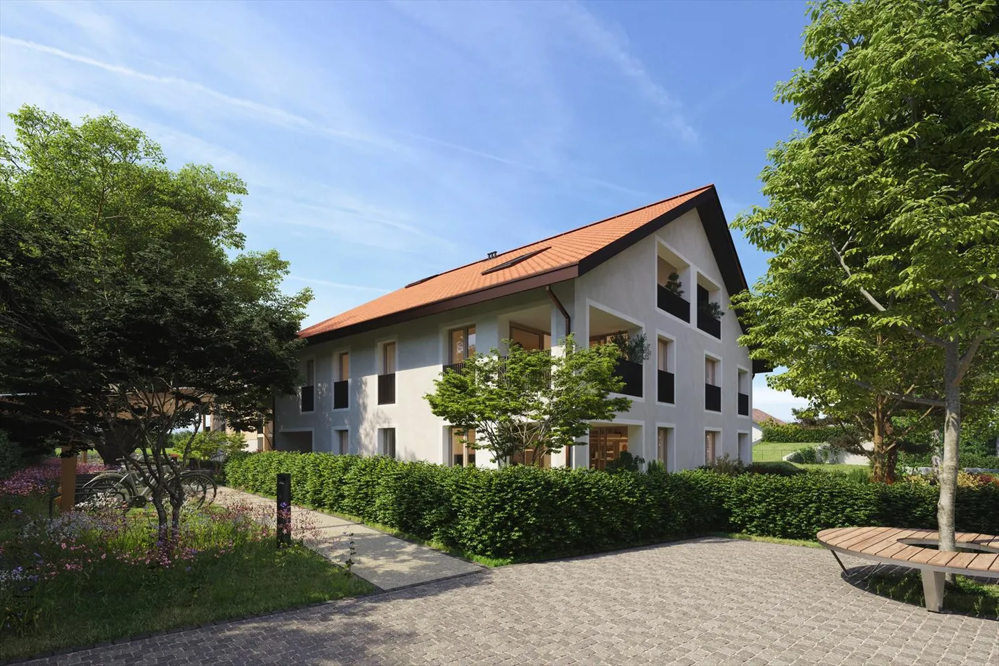 Wunderschöne 3-Zimmer-Wohnung mit Terrasse in Collex-Bossy - Foto 4 von 14