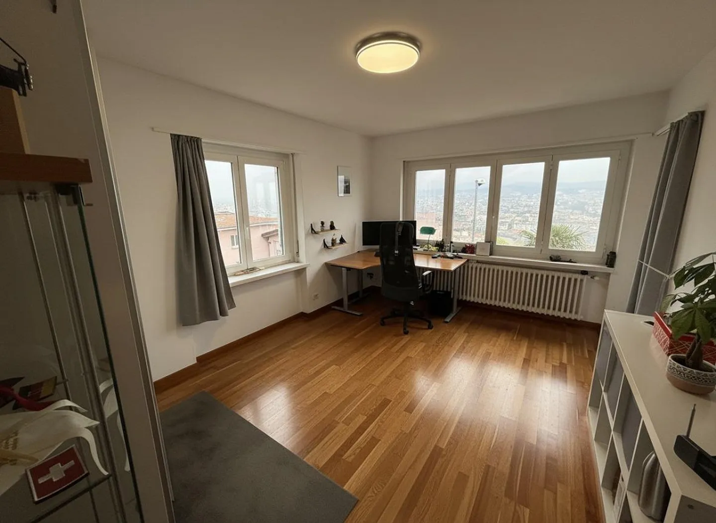 Bright apartment with lake view in Porza - Photo 4 of 11