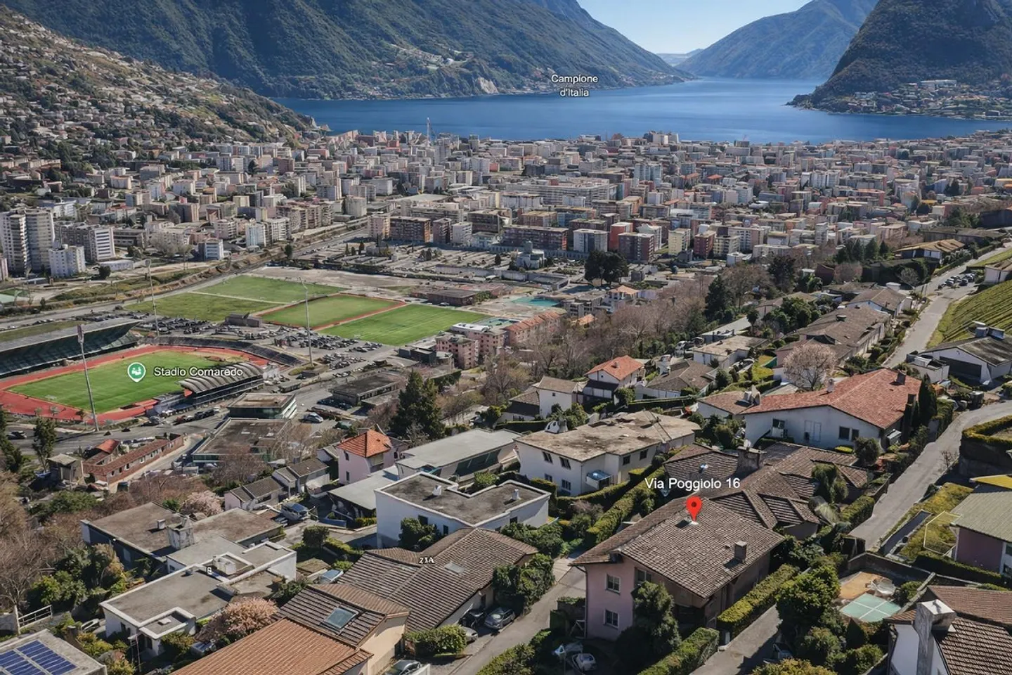 Bright apartment with lake view in Porza - Photo 7 of 11