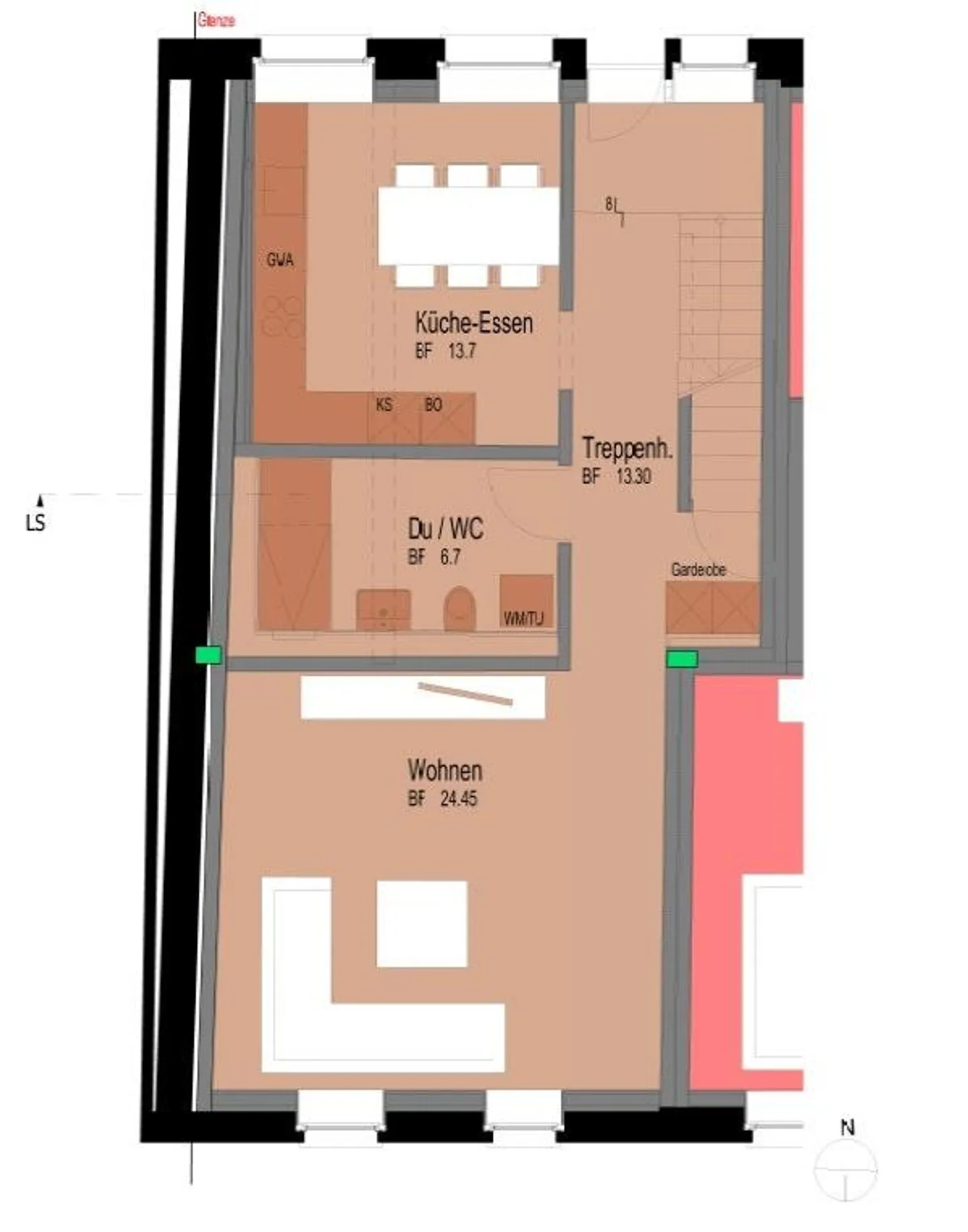 As good as new 5-room middle-Flarzhaus with garden seating area - Photo 10 of 13