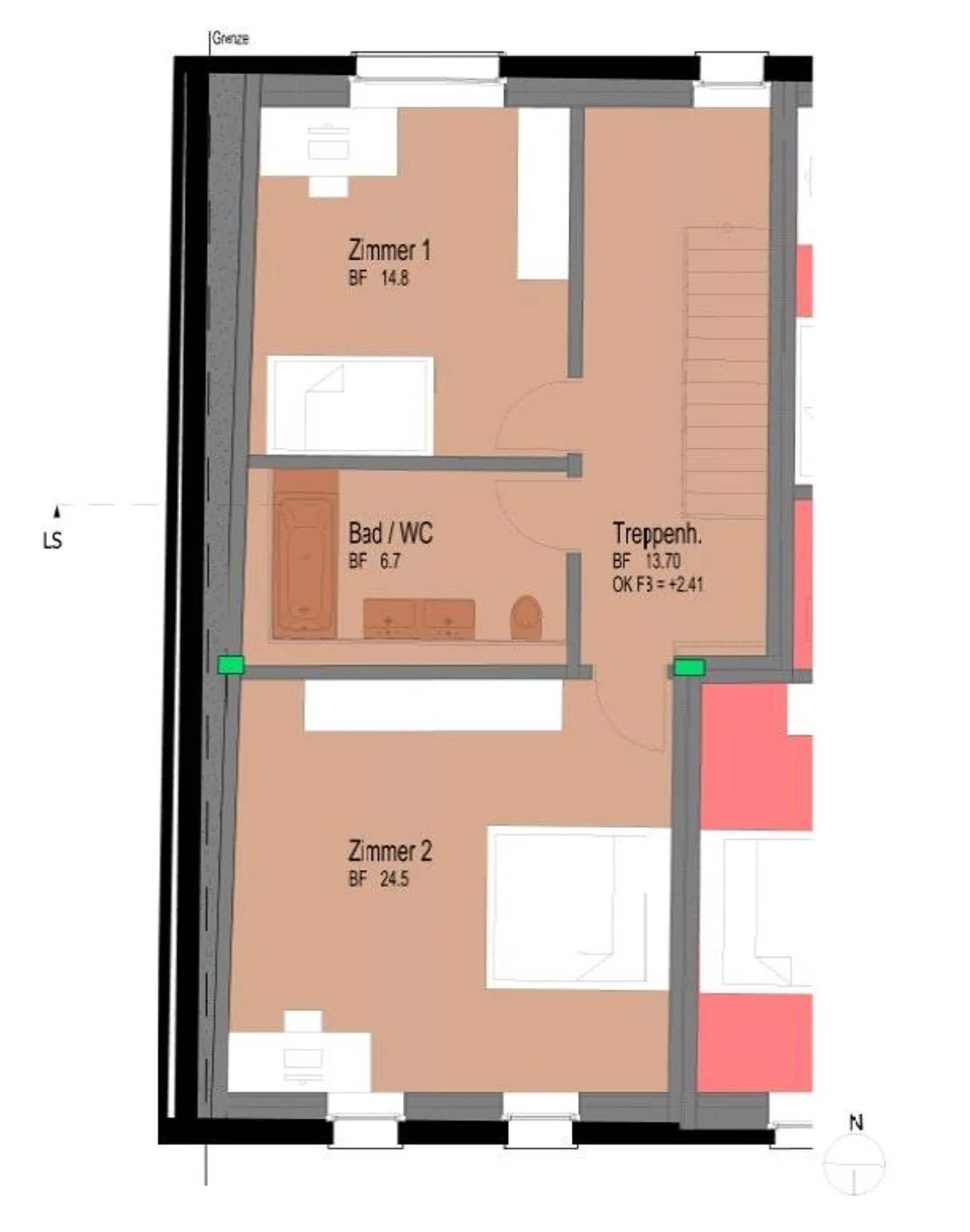 As good as new 5-room middle-Flarzhaus with garden seating area - Photo 11 of 13