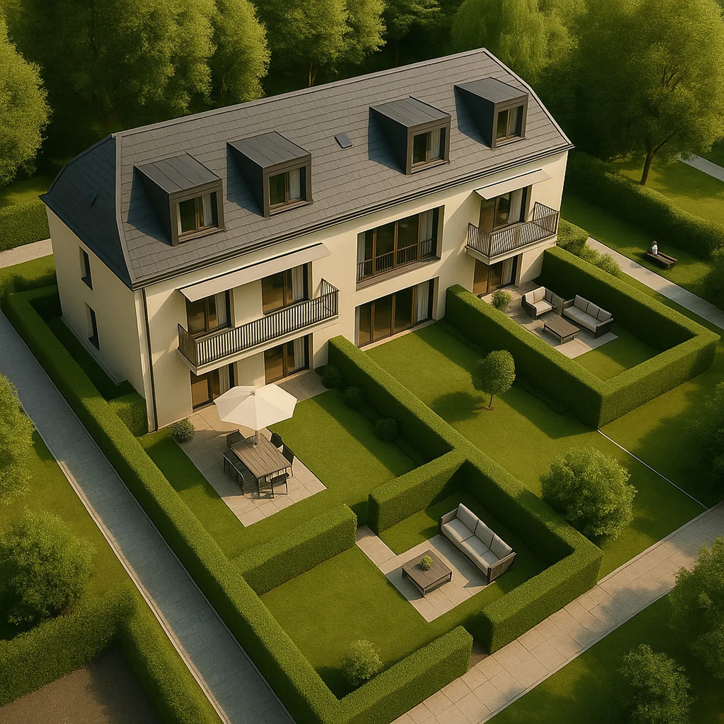 Appartamento di 4,5 locali con giardini privati e terrazze - Foto 12 di 13