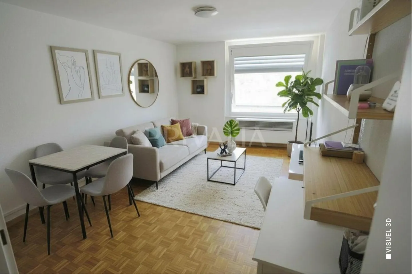 Exclusif - Appartement 2,5 pièces avec balcon et vue impressionnante - Photo 2 sur 7