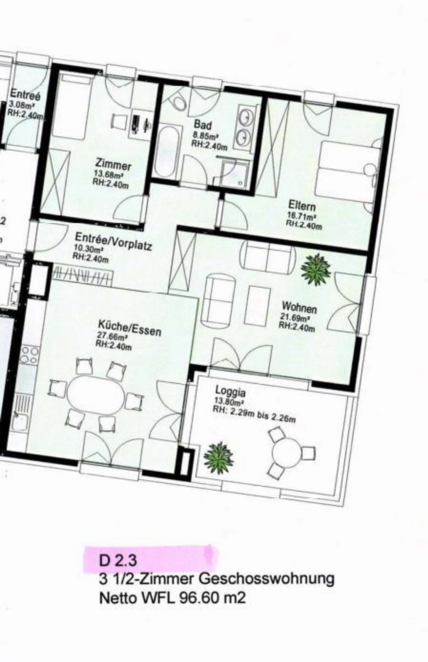 Appartement spacieux de 3,5 pièces à Feuerthalen ! - Photo 9 sur 9