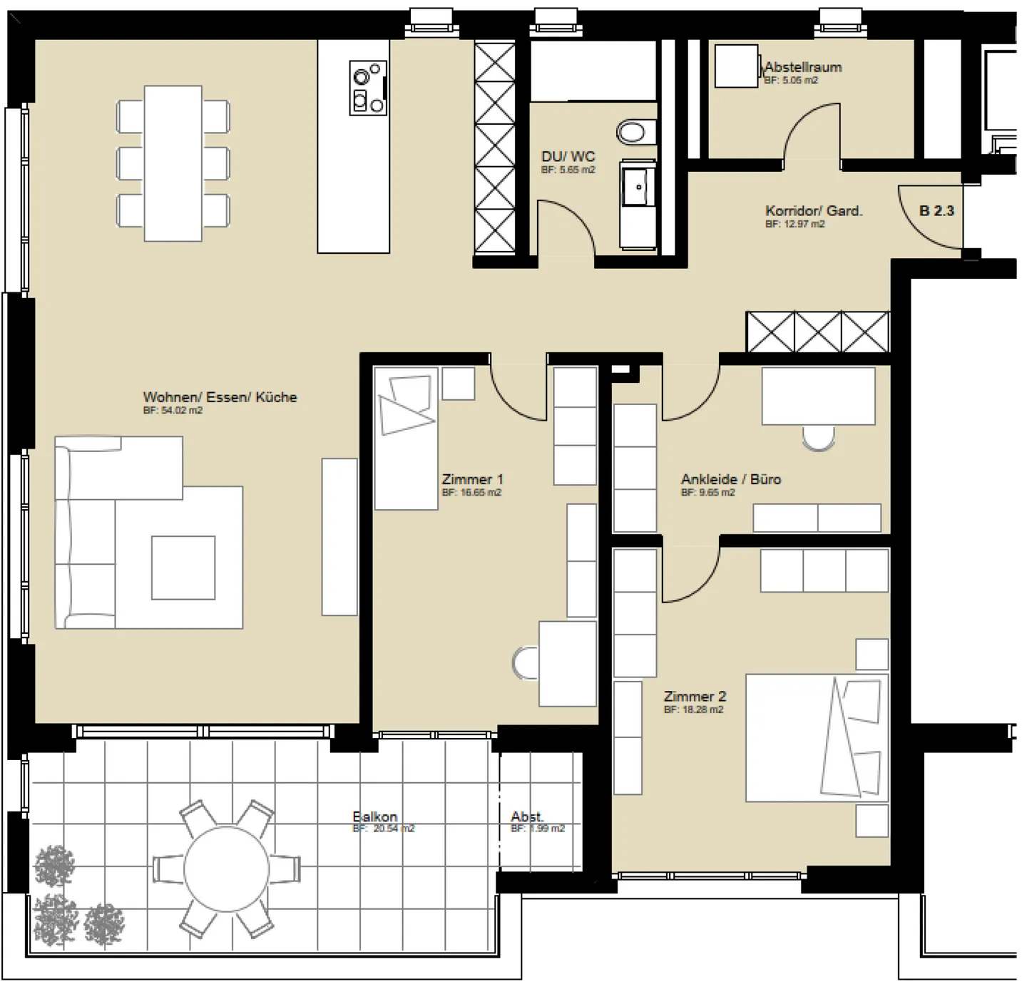 Erstbezug hochwertige 3.5-Zimmerwohnungen mit Ankleide im Minergie-Standard - Foto 6 von 6