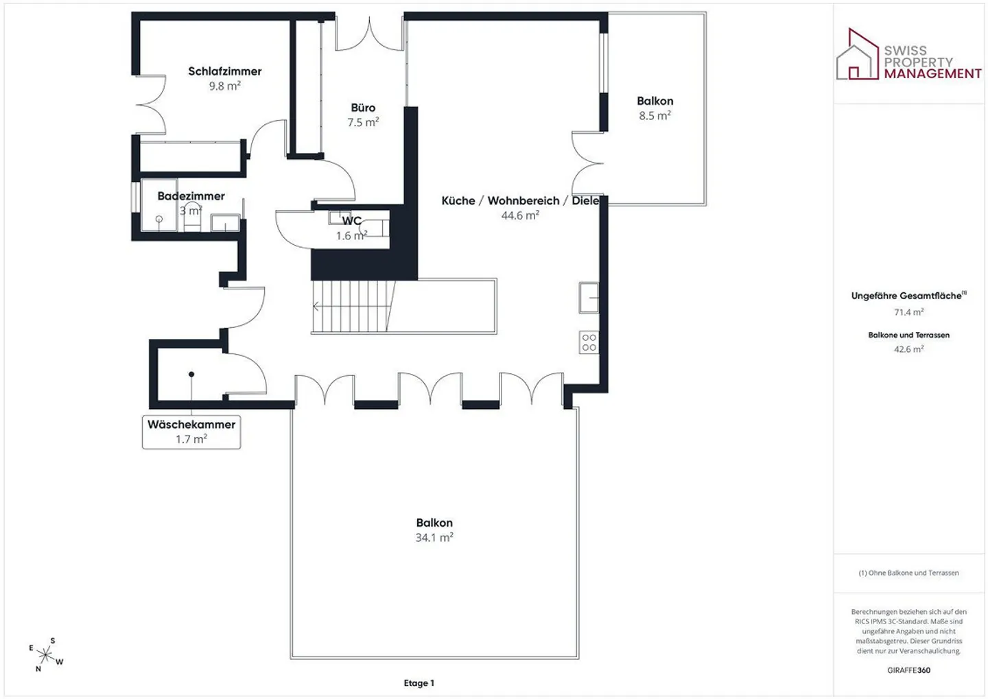 Lichtdurchflutete 3.5 Zimmer Penthousewohnung mit riesiger Terrasse... - Photo 15 of 15