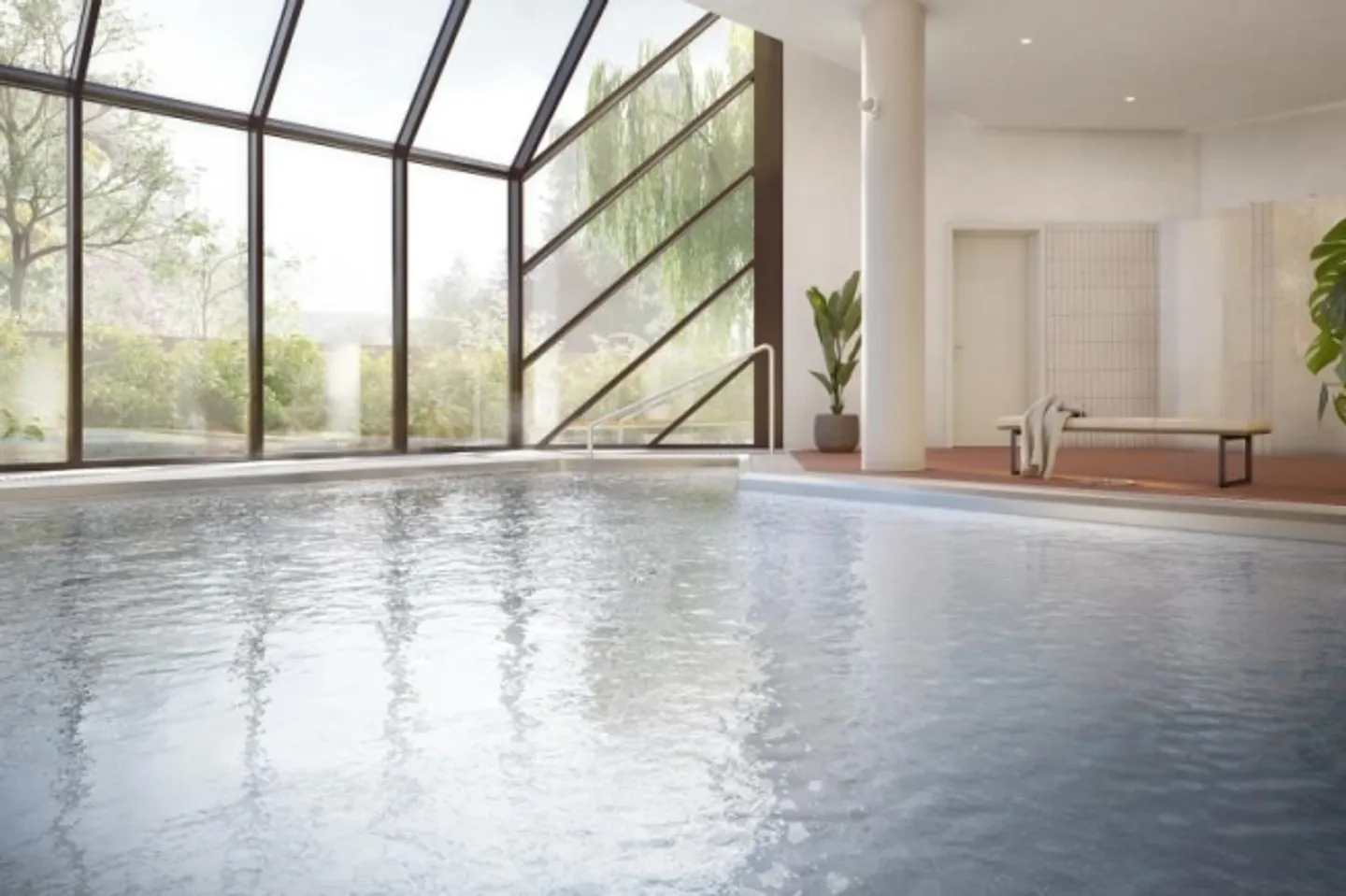 Air-conditioned 2.5 room apartments with concierge, fitness and pool - Photo 9 of 11