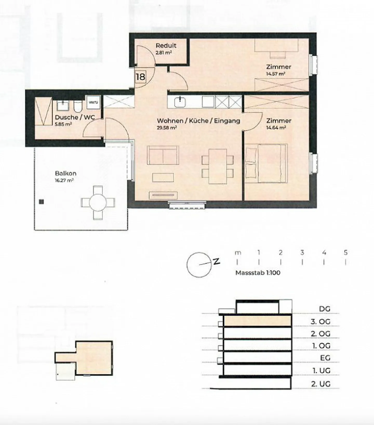 NOUVEAU BÂTIMENT 2024 – Appartement moderne et intelligent de 3,5 pièces au centre de Kloten - Photo 11 sur 11