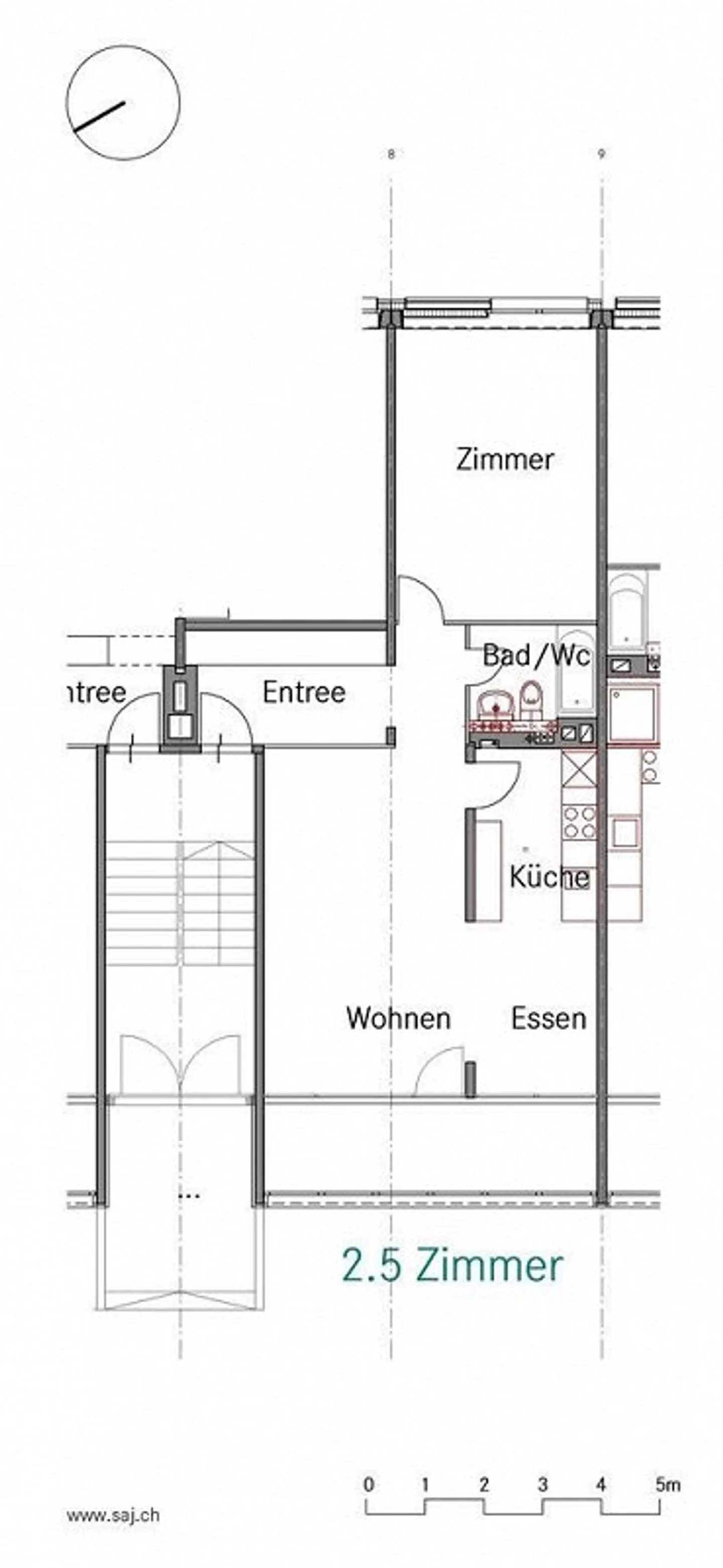 Ampio appartamento 2.5 locali - Foto 8 di 8