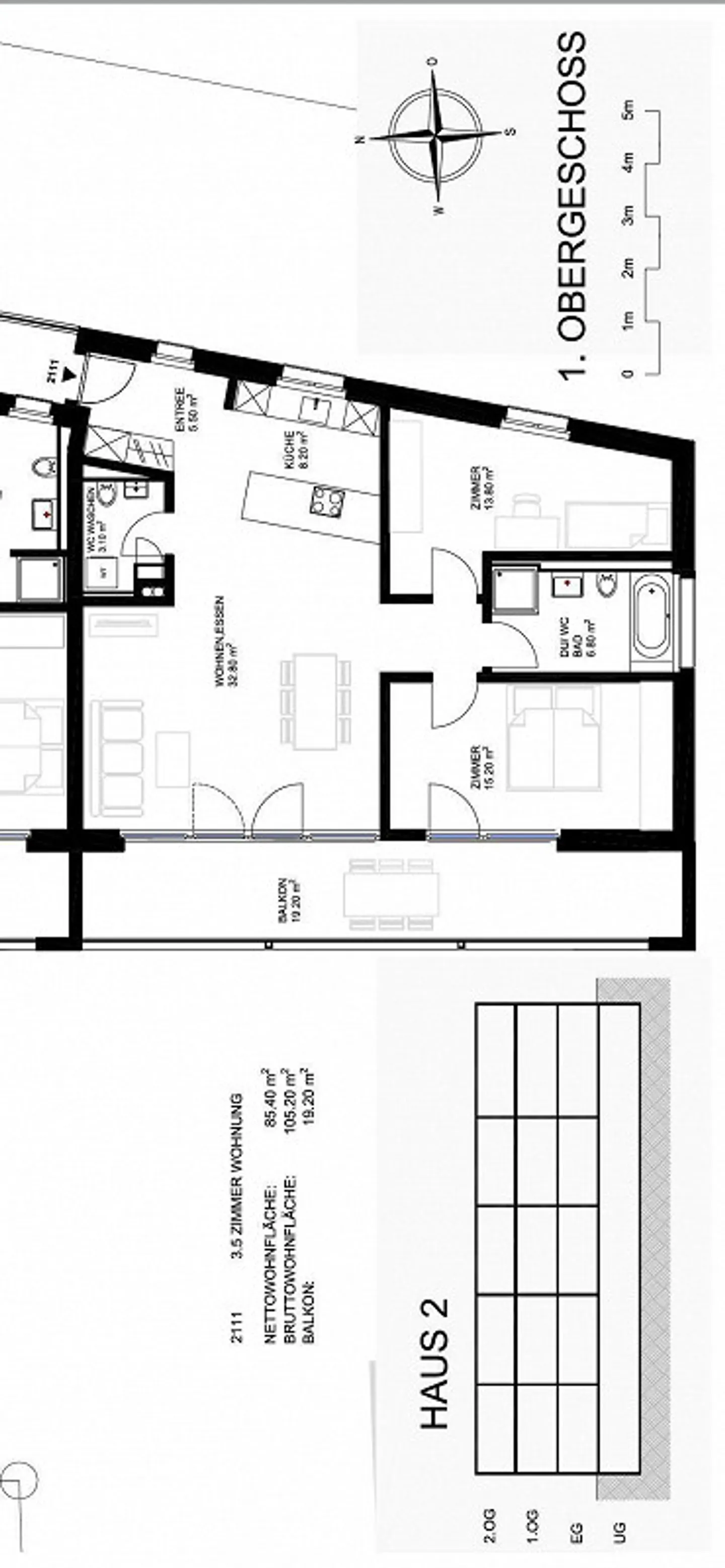 Appartement moderne de 3,5 pièces avec balcon - Photo 11 sur 11