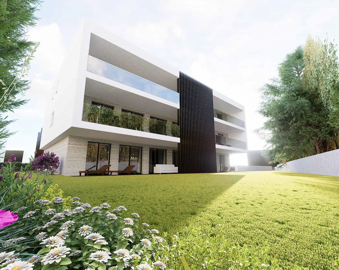 Neu und elegant 3.5 Zimmer mit Garten in Collina d'Oro - Foto 3 von 7