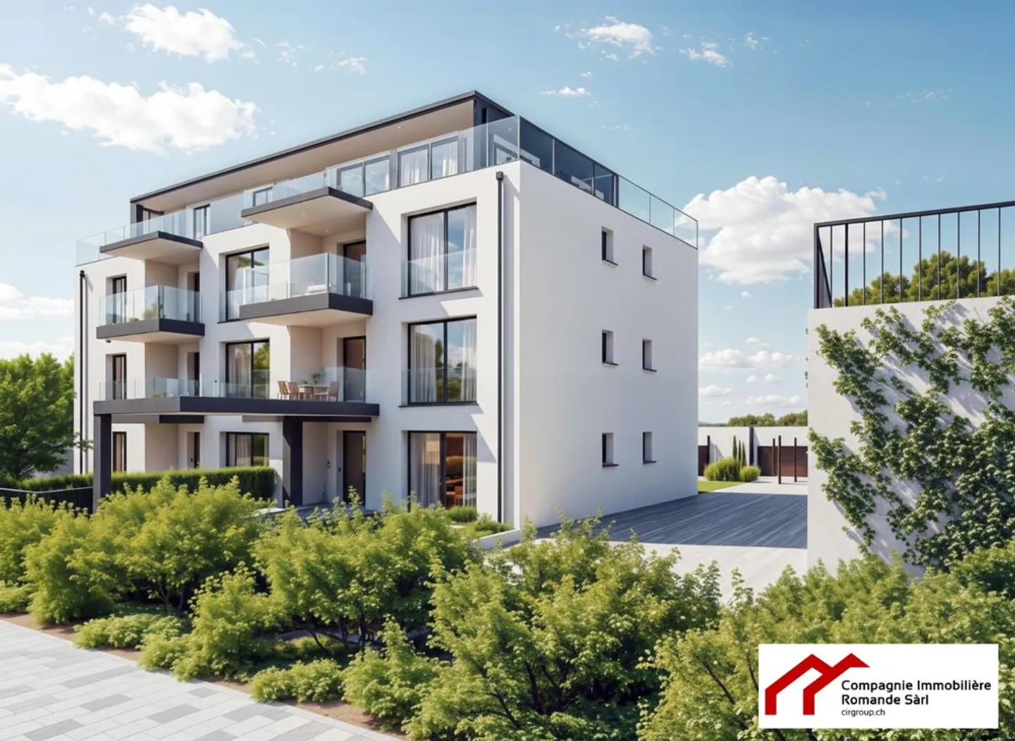 Bel appartement au 2ème étage d'un bâtiment contemporain aux lignes épurées ! - Photo 1 sur 7