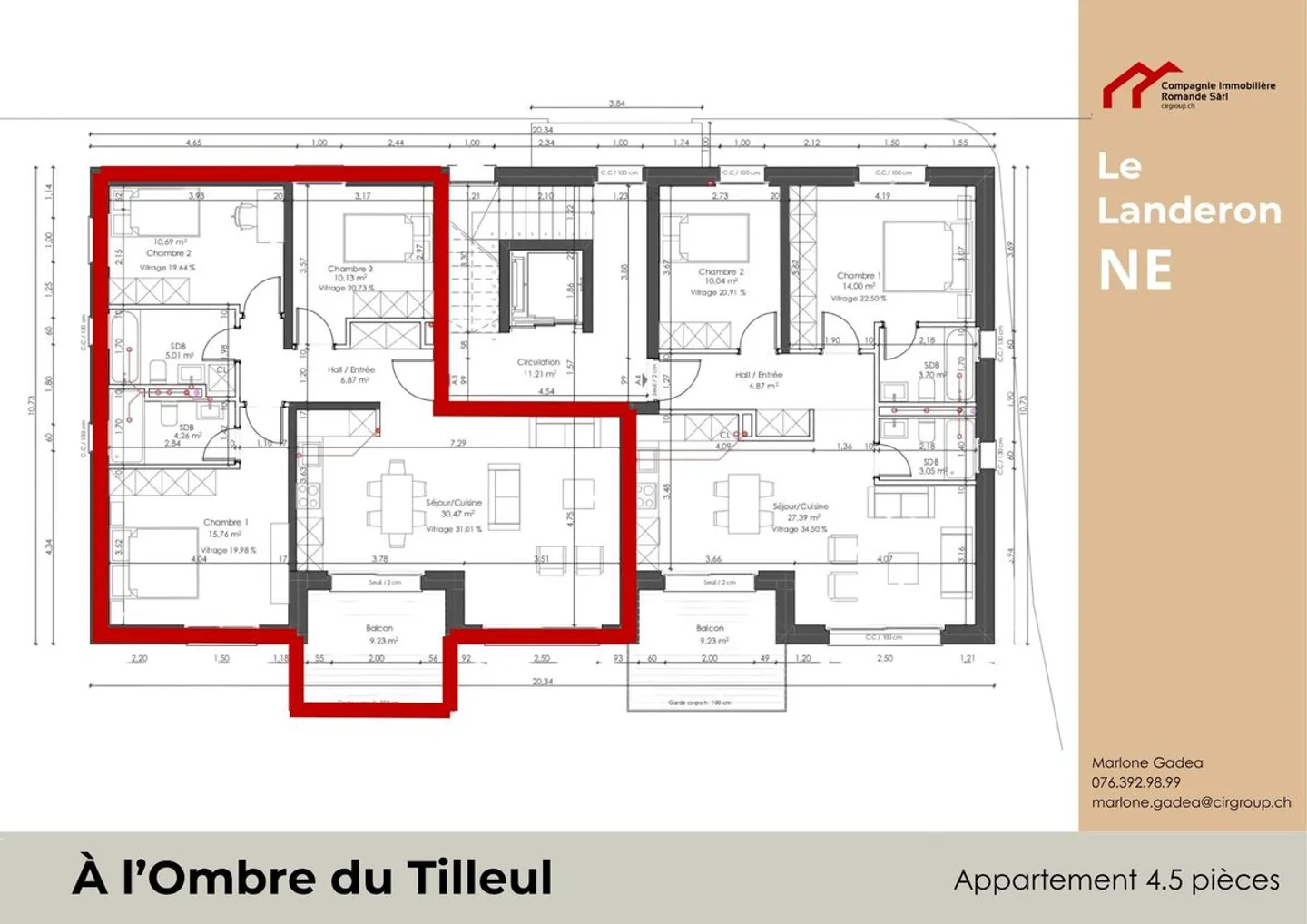 Bel appartement au 2ème étage d'un bâtiment contemporain aux lignes épurées ! - Photo 6 sur 7