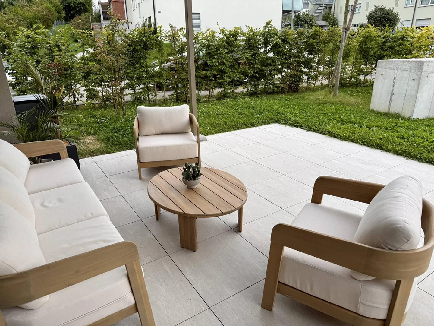 Appartement de jardin moderne 3.5 pièces dans un nouveau bâtiment avec grand espace de détente couvert - Photo 1 sur 12