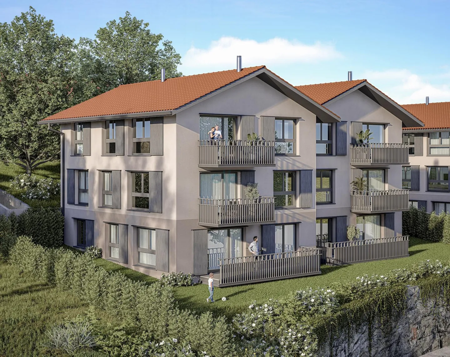 Charmante Neubauwohnung in Russin - Foto 1 von 3