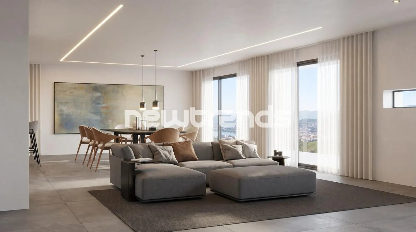 Prestigious 4.5-room apartment with terrace and lake view in Viganello. - Photo 6 of 8