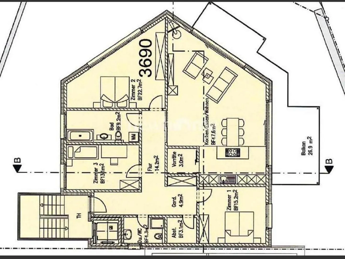 Geräumige Luxuswohnung - Foto 1 von 13