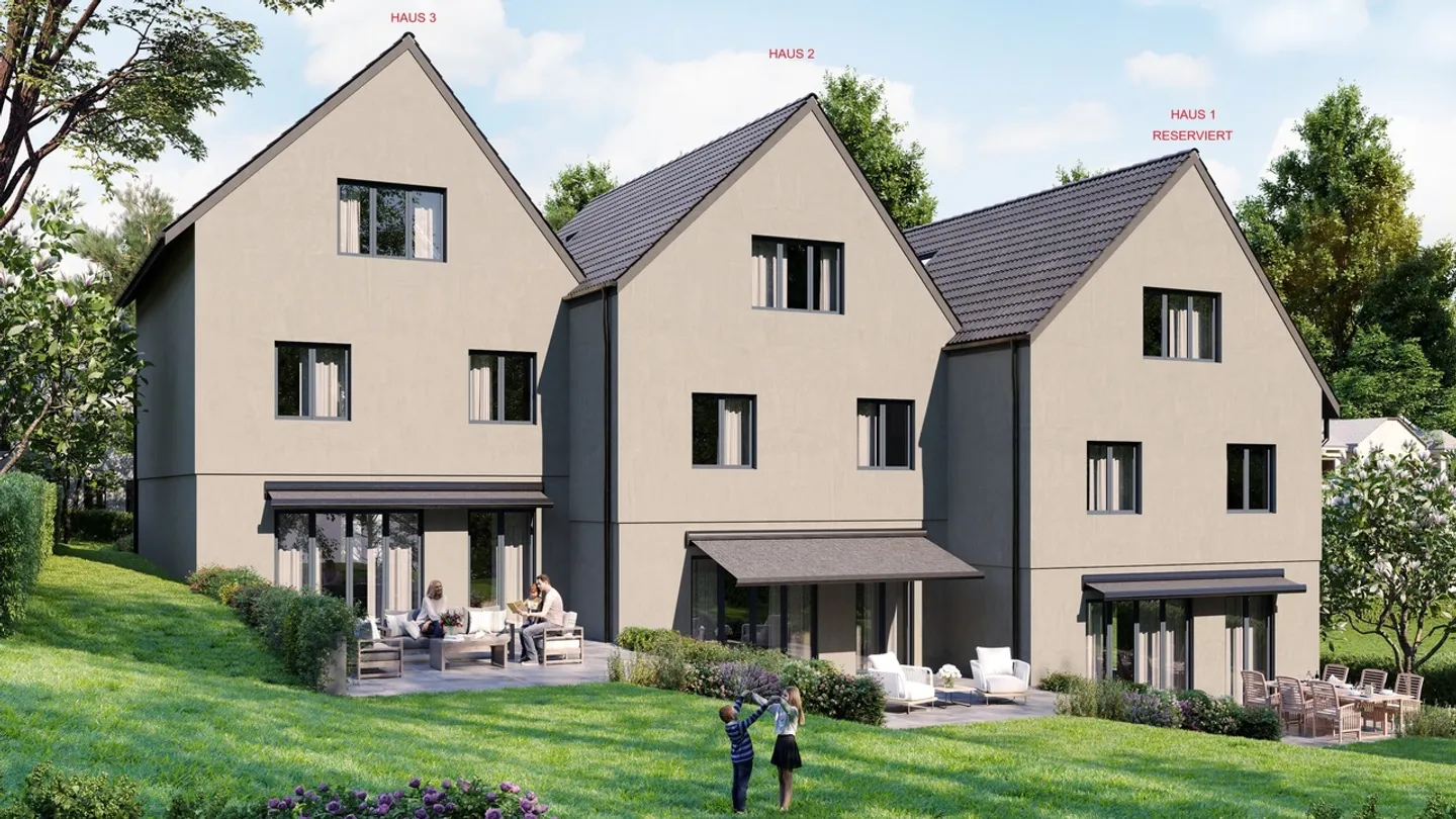 New construction project Hohle Gasse with three 7.5-room terraced houses (House 2) - Photo 8 of 9