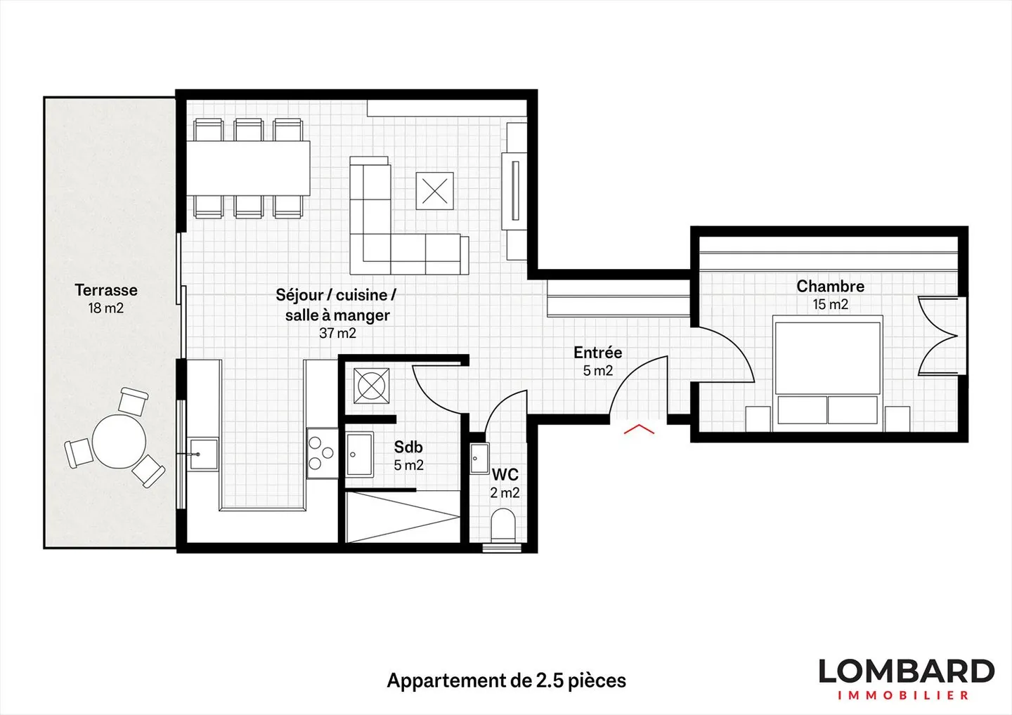 Magnificent 2.5-room apartment with panoramic lake view - Photo 7 of 7