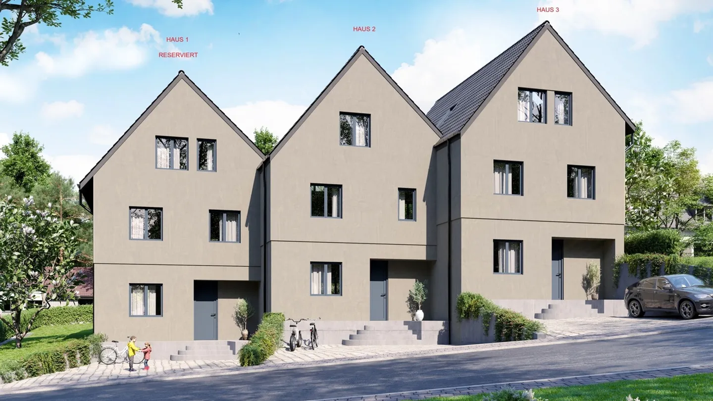 Nuovo progetto di costruzione Hohle Gasse con tre case a schiera di 7,5 stanze (Casa 3) - Foto 7 di 7