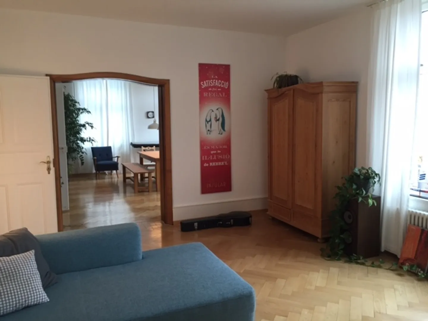 Central 4.5 room apartment with great wooden floor and high rooms - Photo 9 of 17