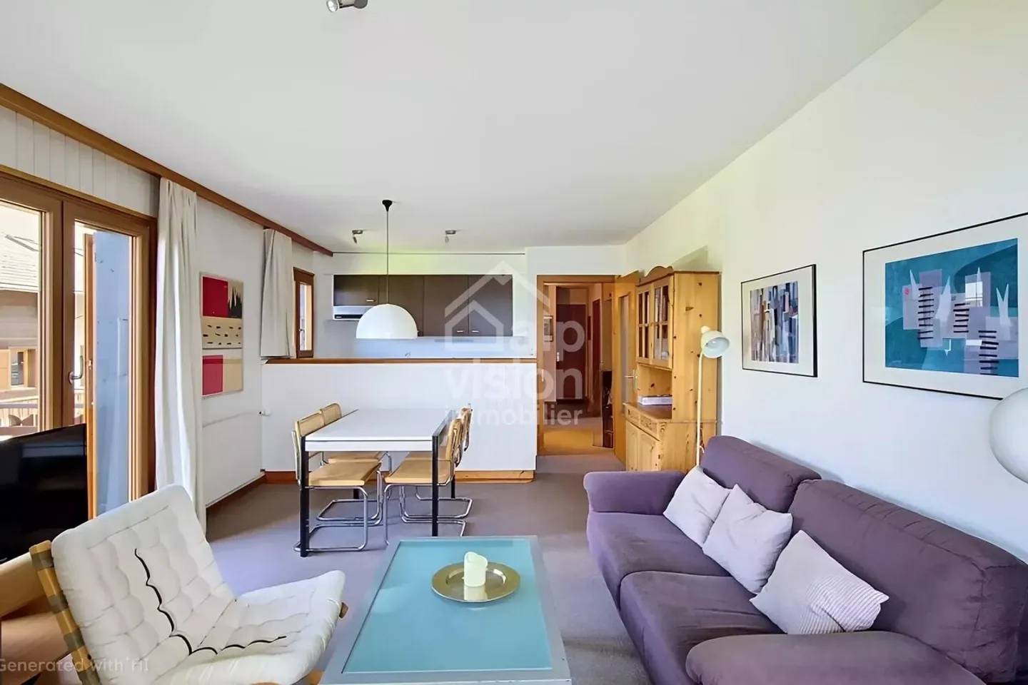 3,5 ZIMMER HELLER ECKWOHNUNG & NAHE DEN PISTEN DER 4 VALLEEN - EXKLUSIVITÄT - Foto 4 von 13