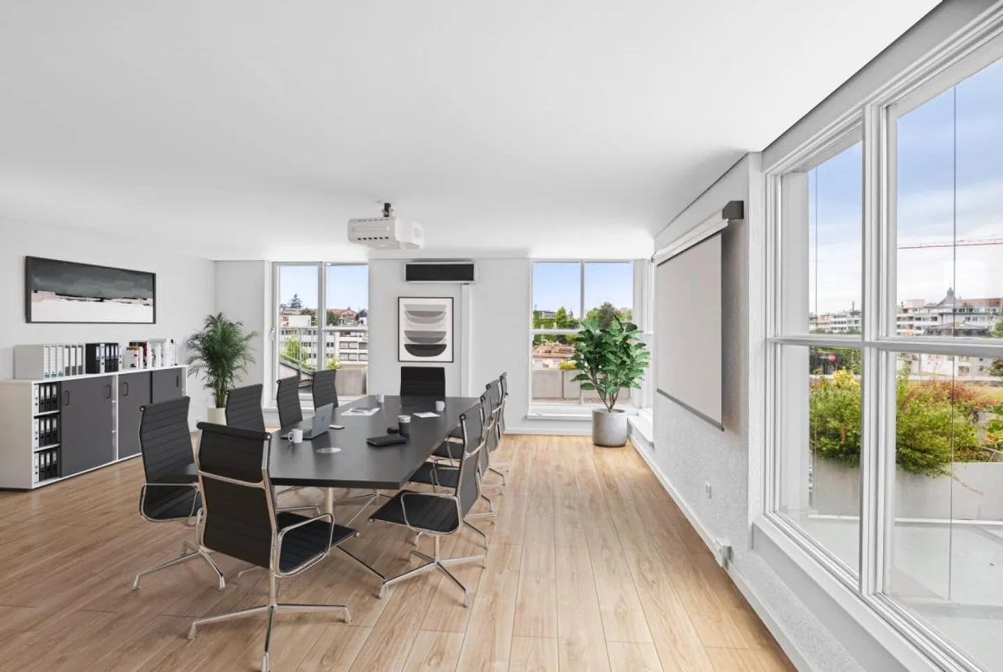 Arbeiten mit Aussicht - Klimatisierte Bürofläche mit Terrassen in Basel - Foto 1 von 12