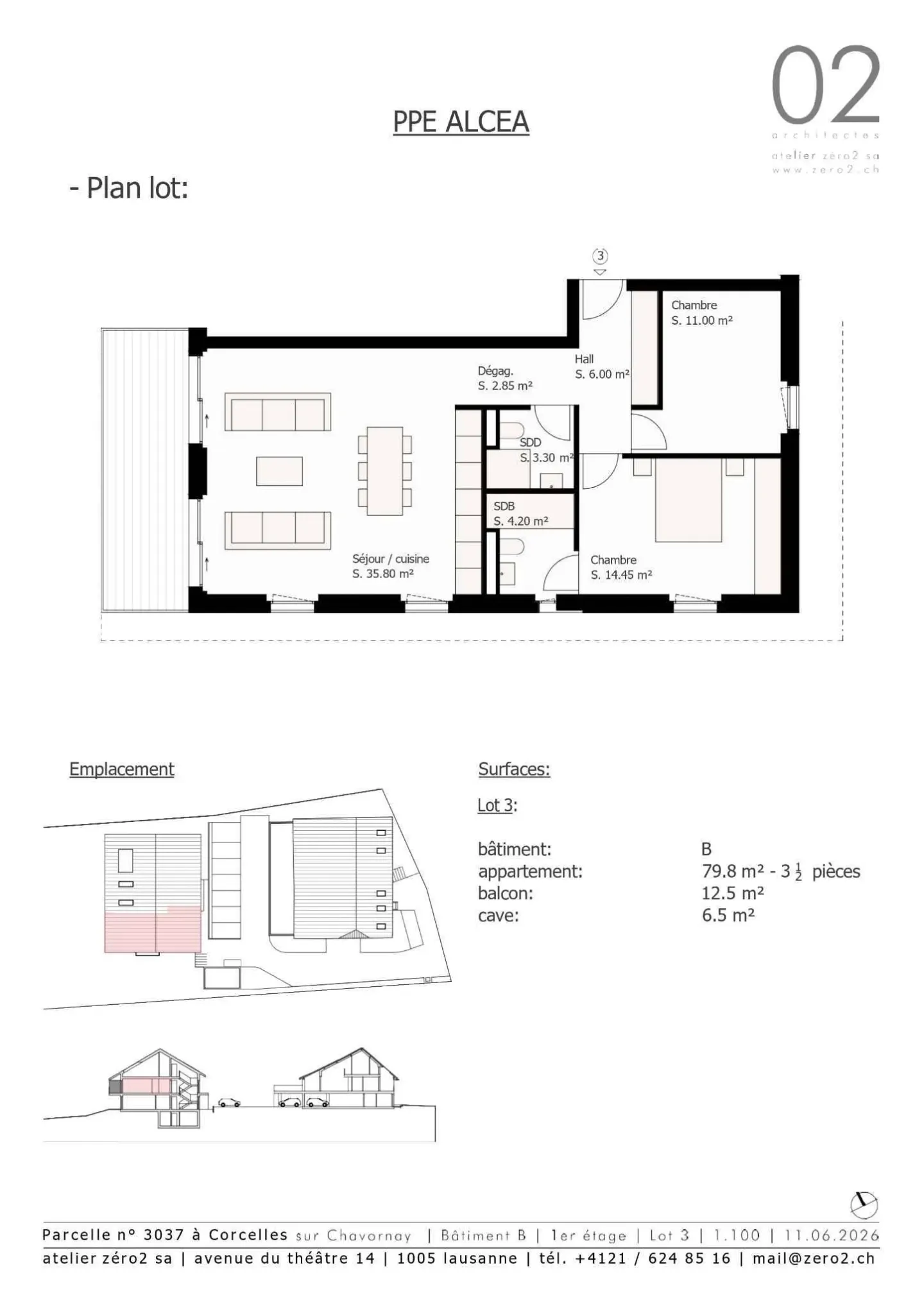 Appartamento di 3.5 locali con balcone e vista sul Giura - Foto 7 di 12