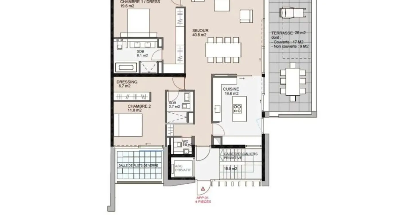 Duplex Élégant à Genève - Photo 7 sur 8