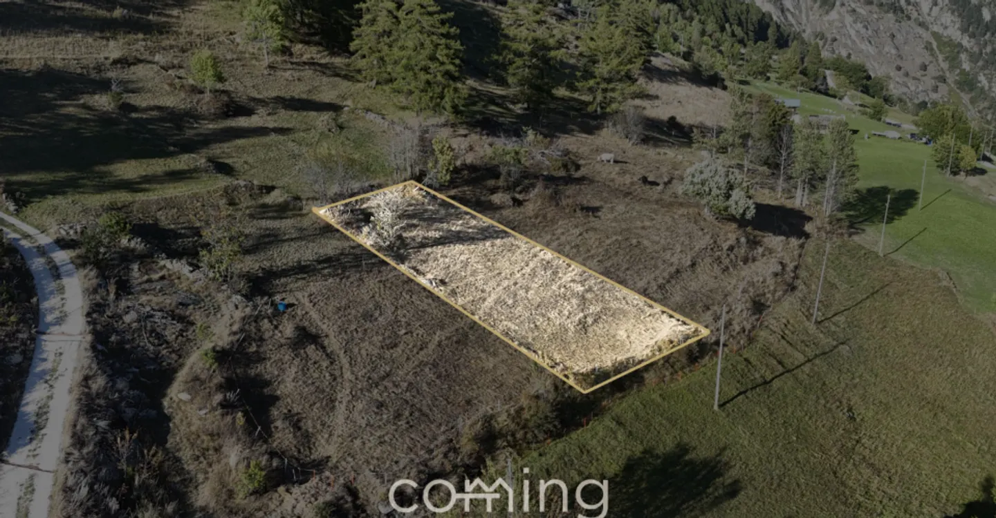 Building plot in Salwald, Mund - panoramic view of Glishorn and Rhonetal, primary residence possible - Photo 1 of 9
