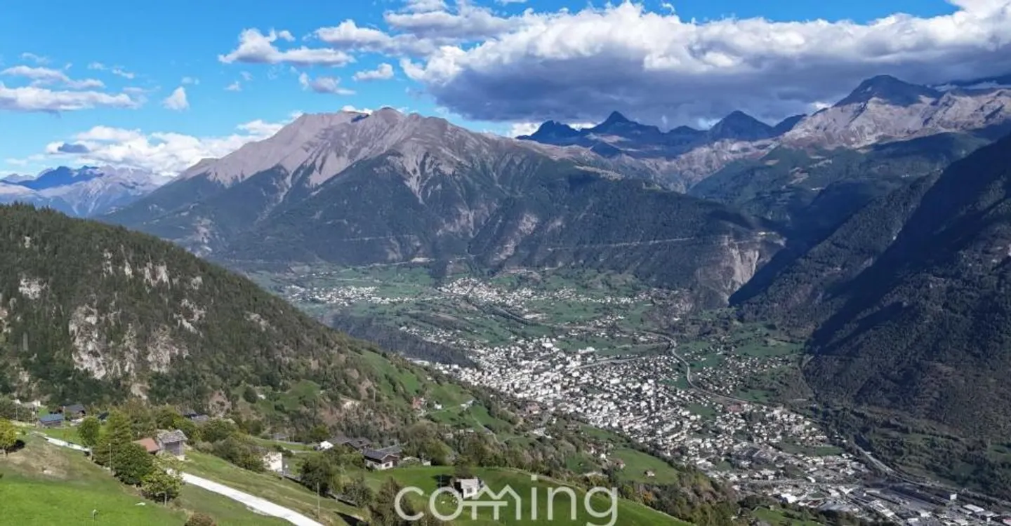 Building plot in Salwald, Mund - panoramic view of Glishorn and Rhonetal, primary residence possible - Photo 7 of 9