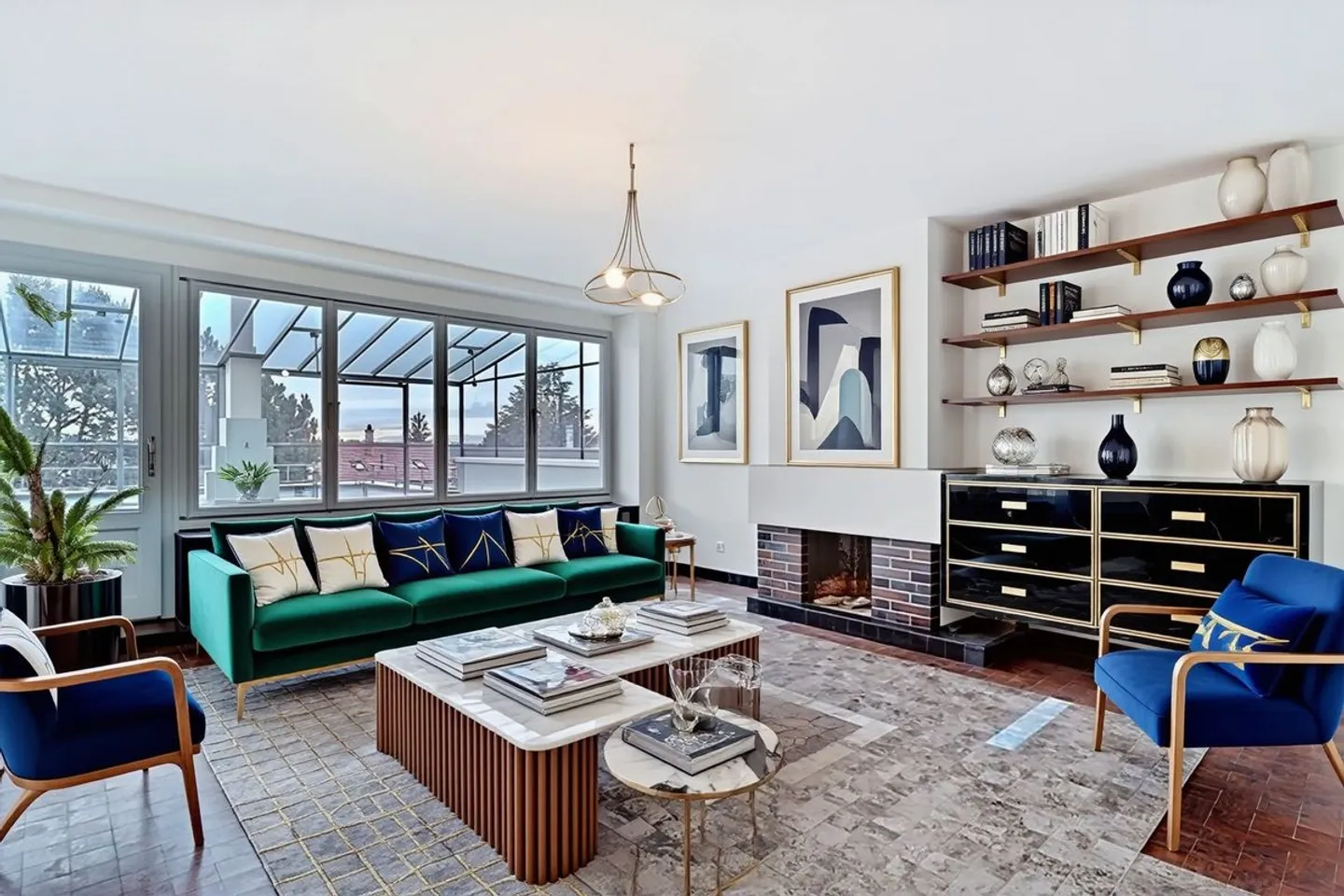 Rare and extraordinary architect villa in the style of Le Corbusier, completely renovated, large rooms, beautiful park - Photo 3 of 8