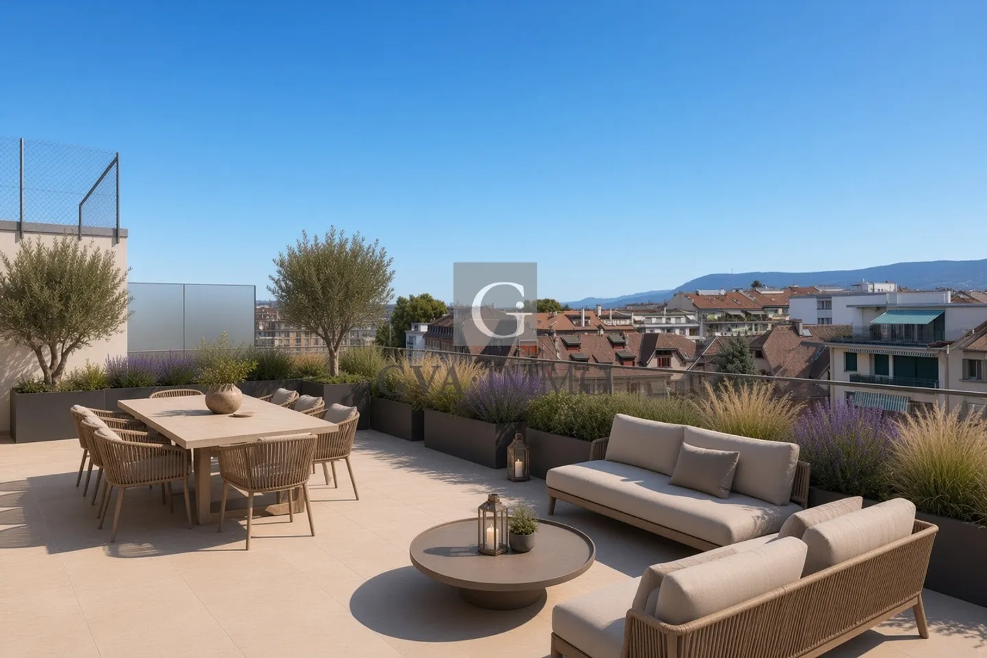 Penthouse with terraces in a luxury residence in Champel - Photo 10 of 10