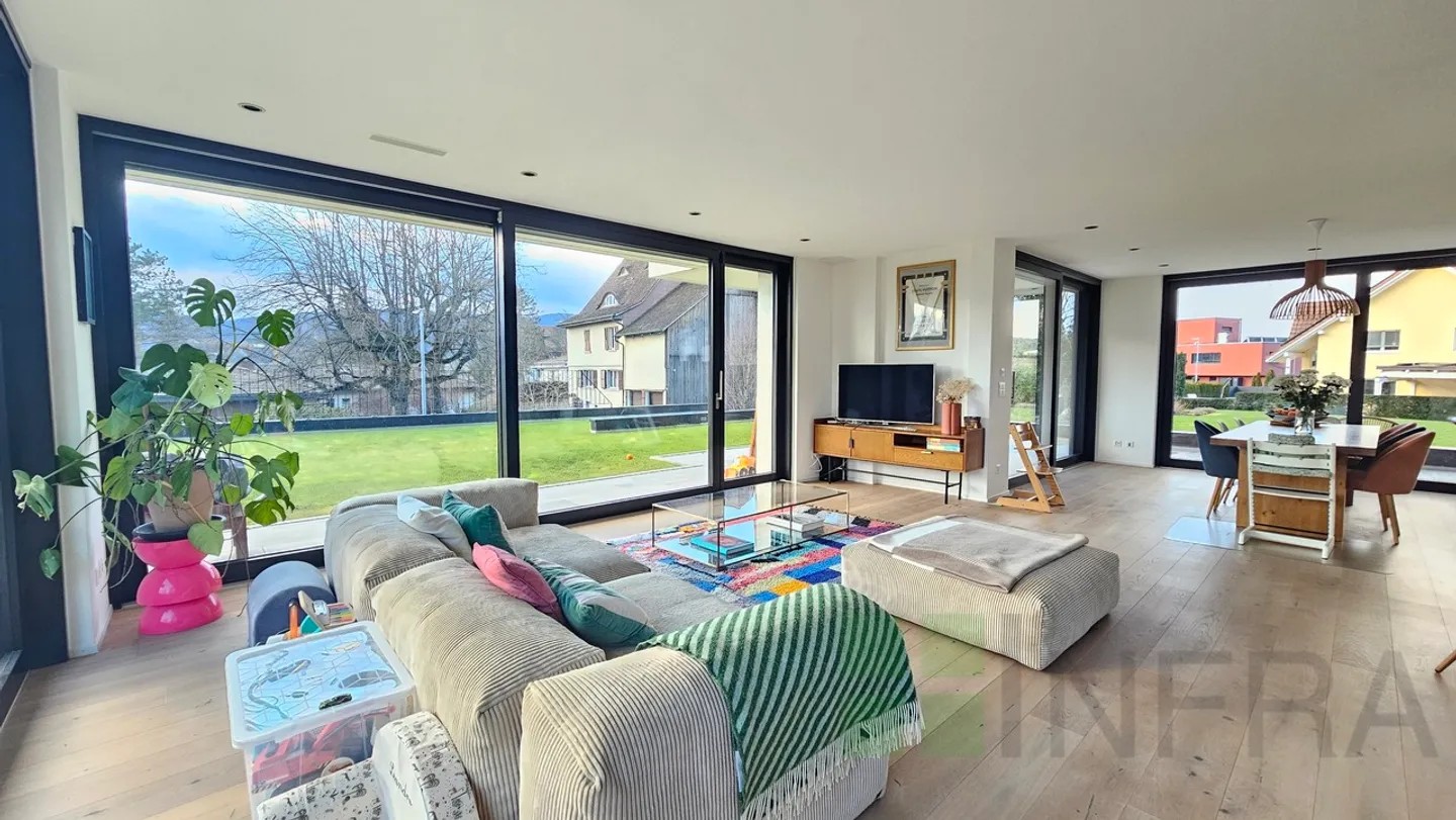 Außergewöhnliche Gartenwohnung von 170 m² in einer zeitgenössischen Residenz - Foto 3 von 19