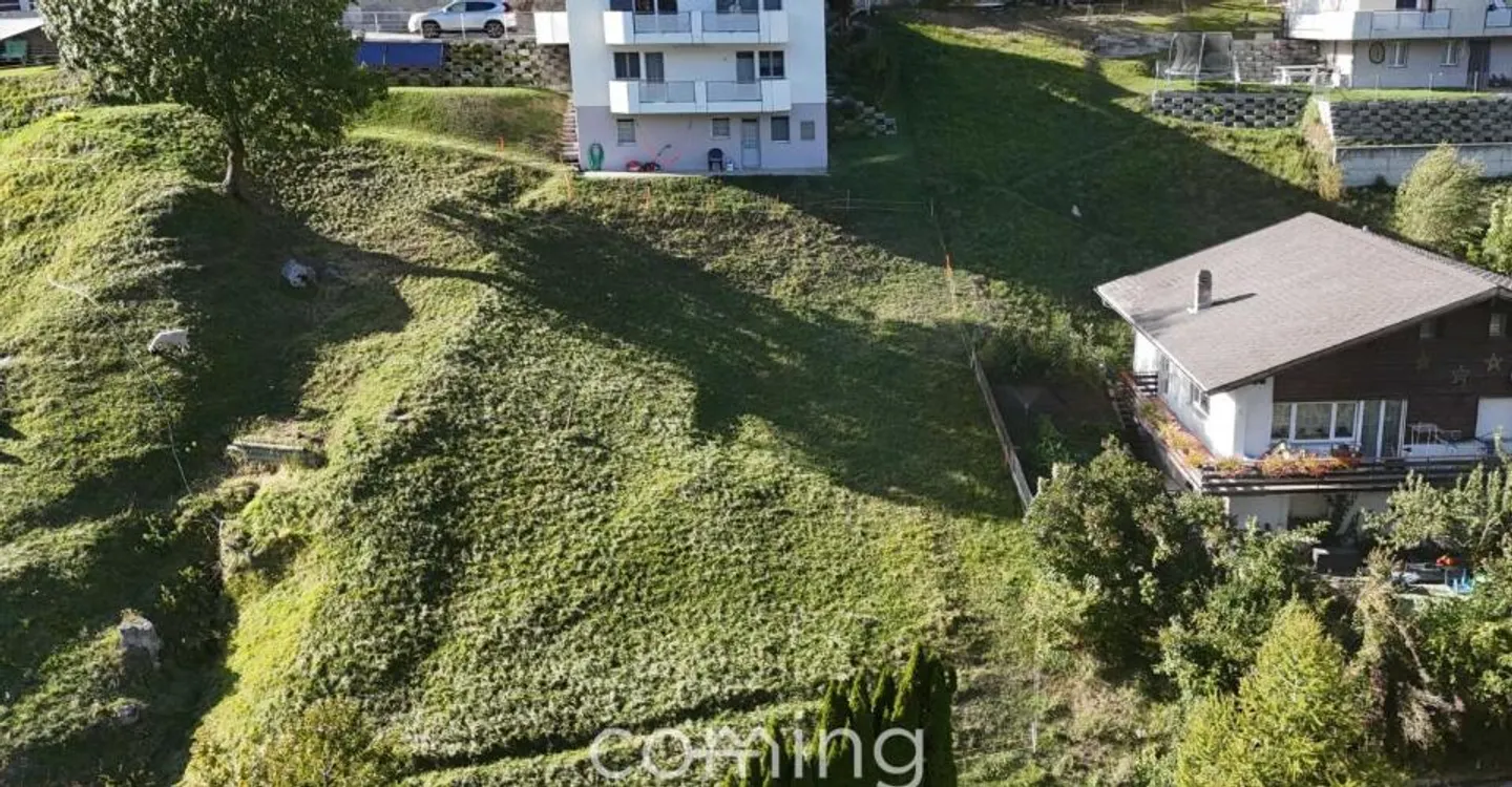 Building plot in Mund - South slope location, Rhone Valley view, primary residence possible - Photo 4 of 10