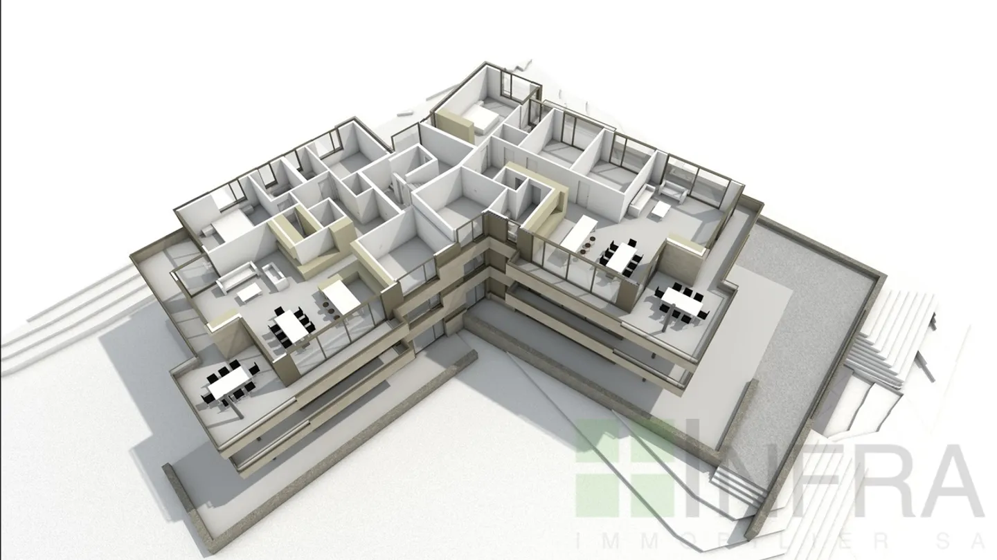 Außergewöhnliche Gartenwohnung von 170 m² in einer zeitgenössischen Residenz - Foto 14 von 19