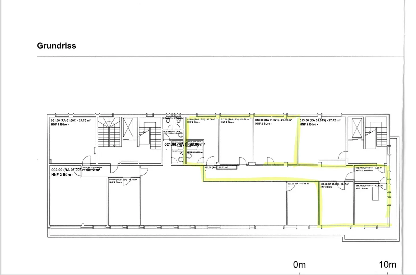 Geräumiges Büro im 1. Stock zur Miete in La Chaux-de-Fonds - Foto 2 von 2