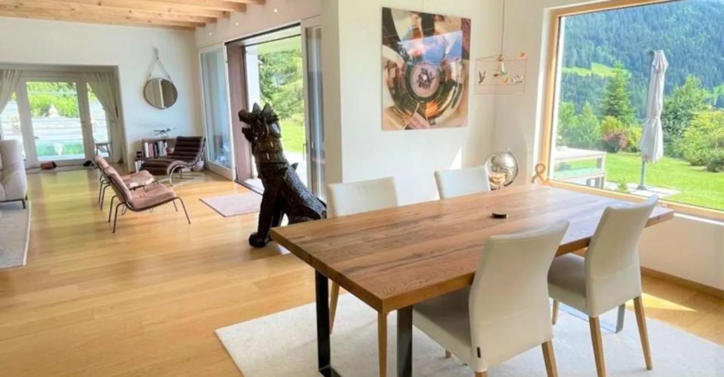 Spacious chalet with heated pool and stunning view of the Alps - Photo 11 of 12