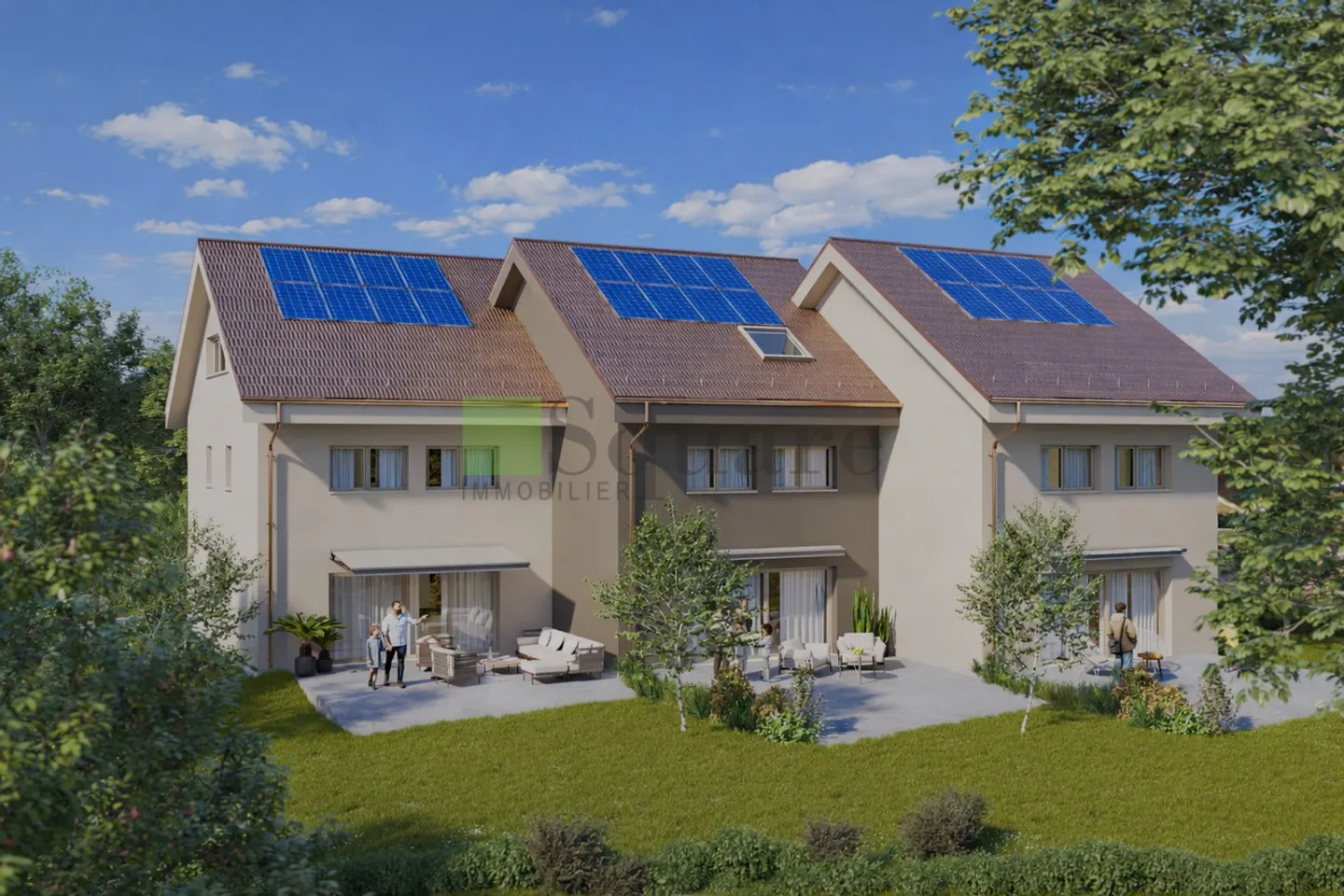 Les villas de Calamin - magnifique projet de 3 villas mitoyennes - Photo 6 sur 6