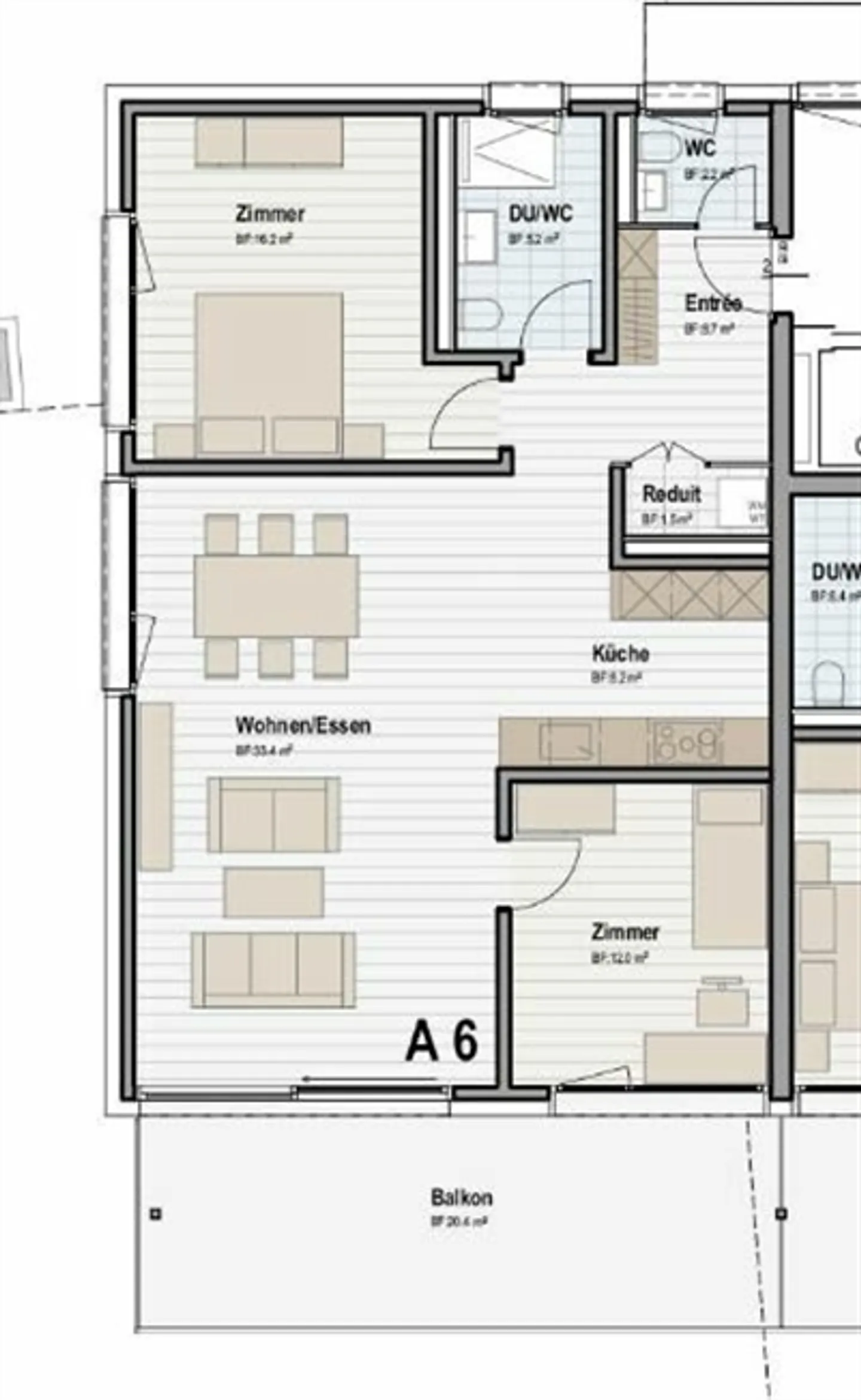 Modern 3.5-room apartment in a quiet environment - Photo 10 of 10