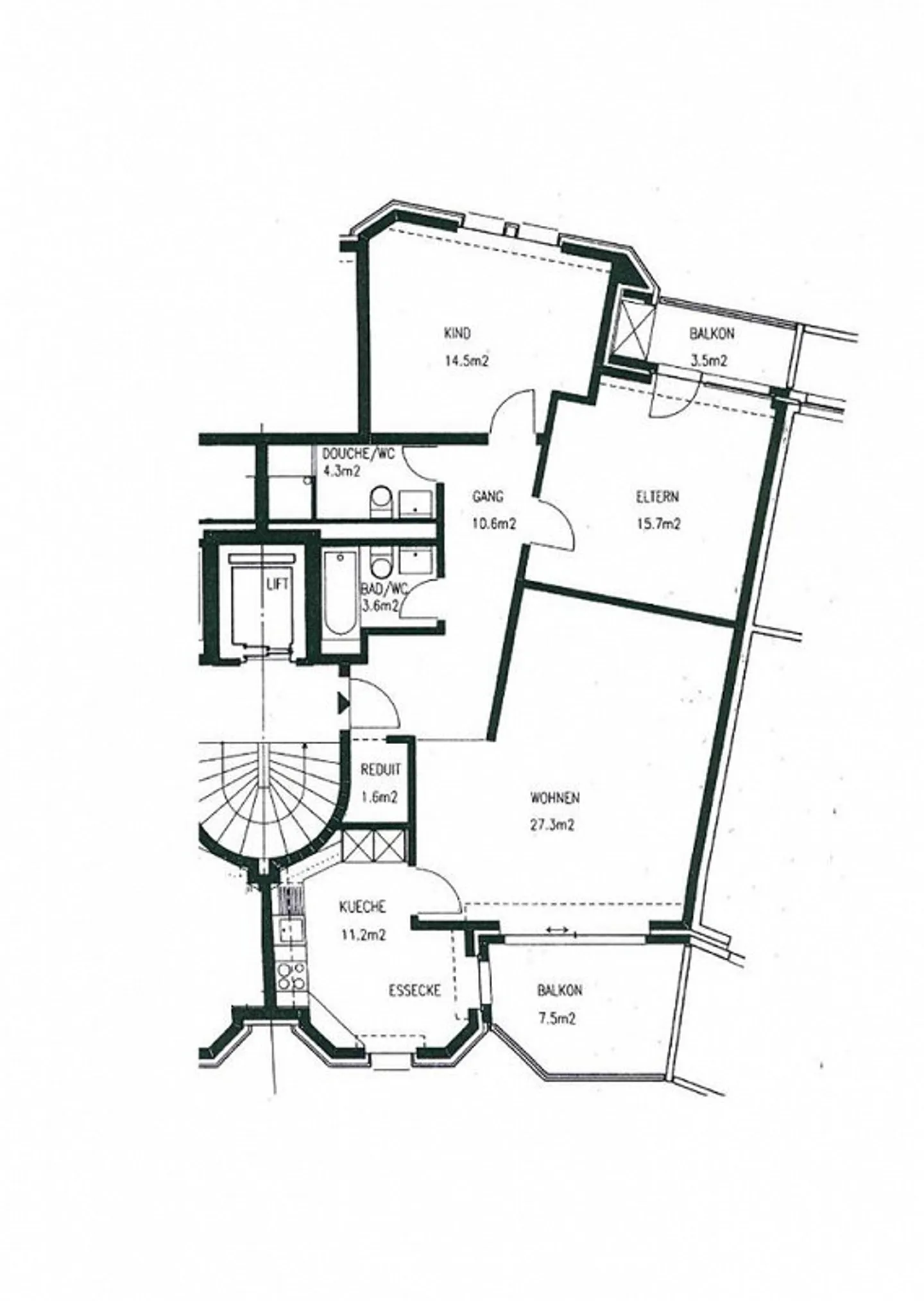 Appartement spacieux de 3,5 pièces à Liestal - Photo 9 sur 9