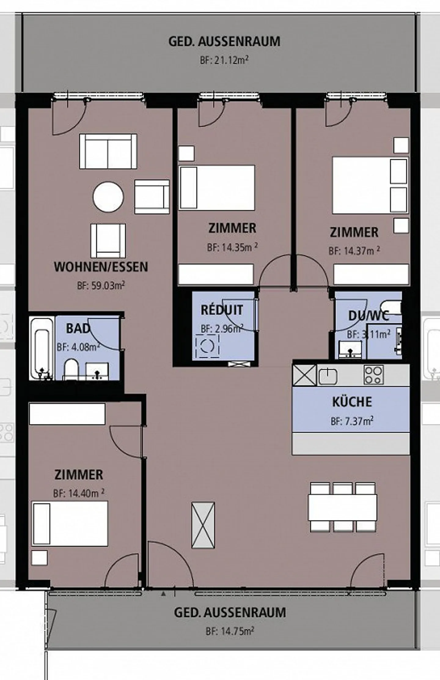 5.0 Room Apartment in Spreitenbach - Photo 8 of 8