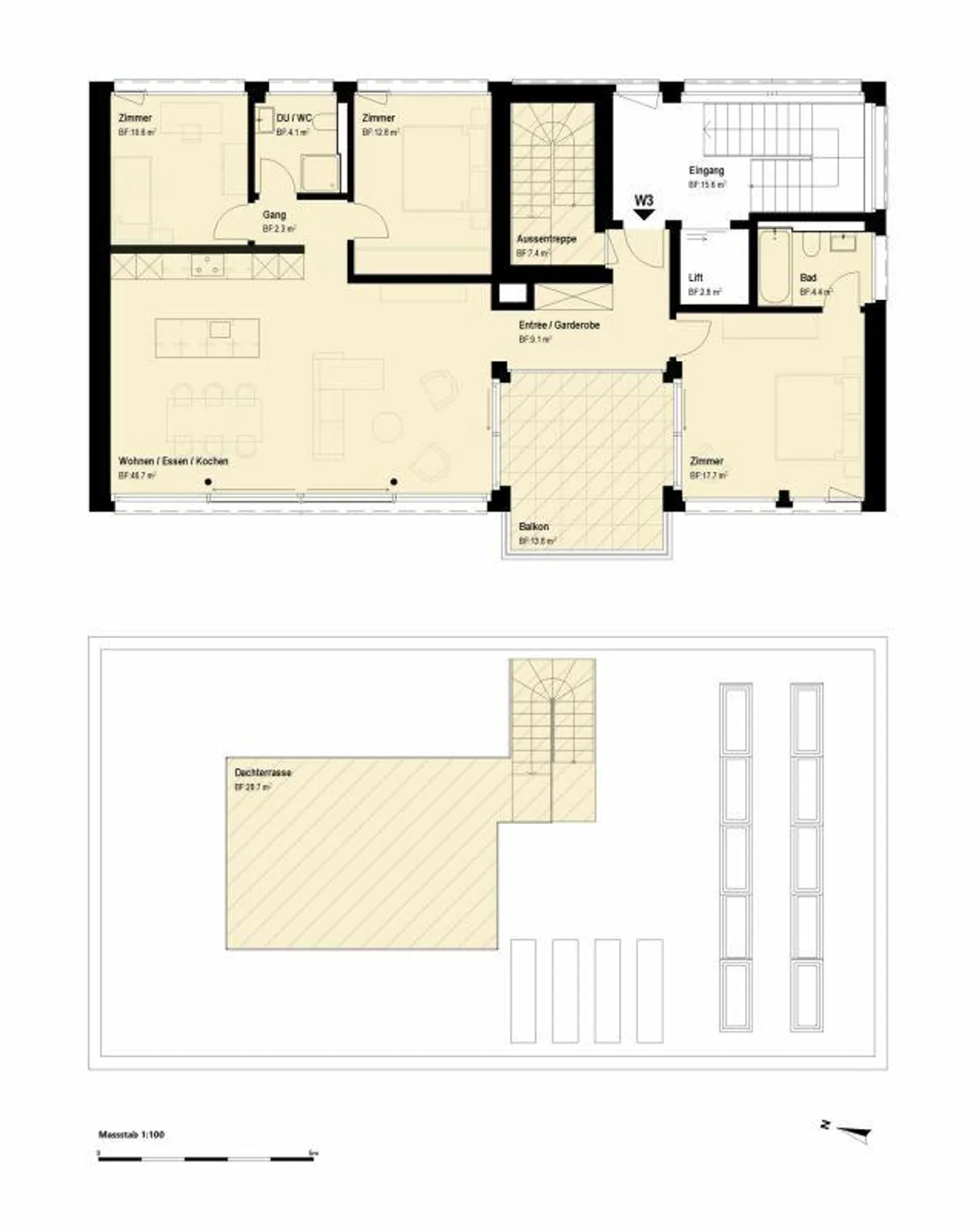 Exklusive Penthouse mit Terrasse - Foto 4 von 4