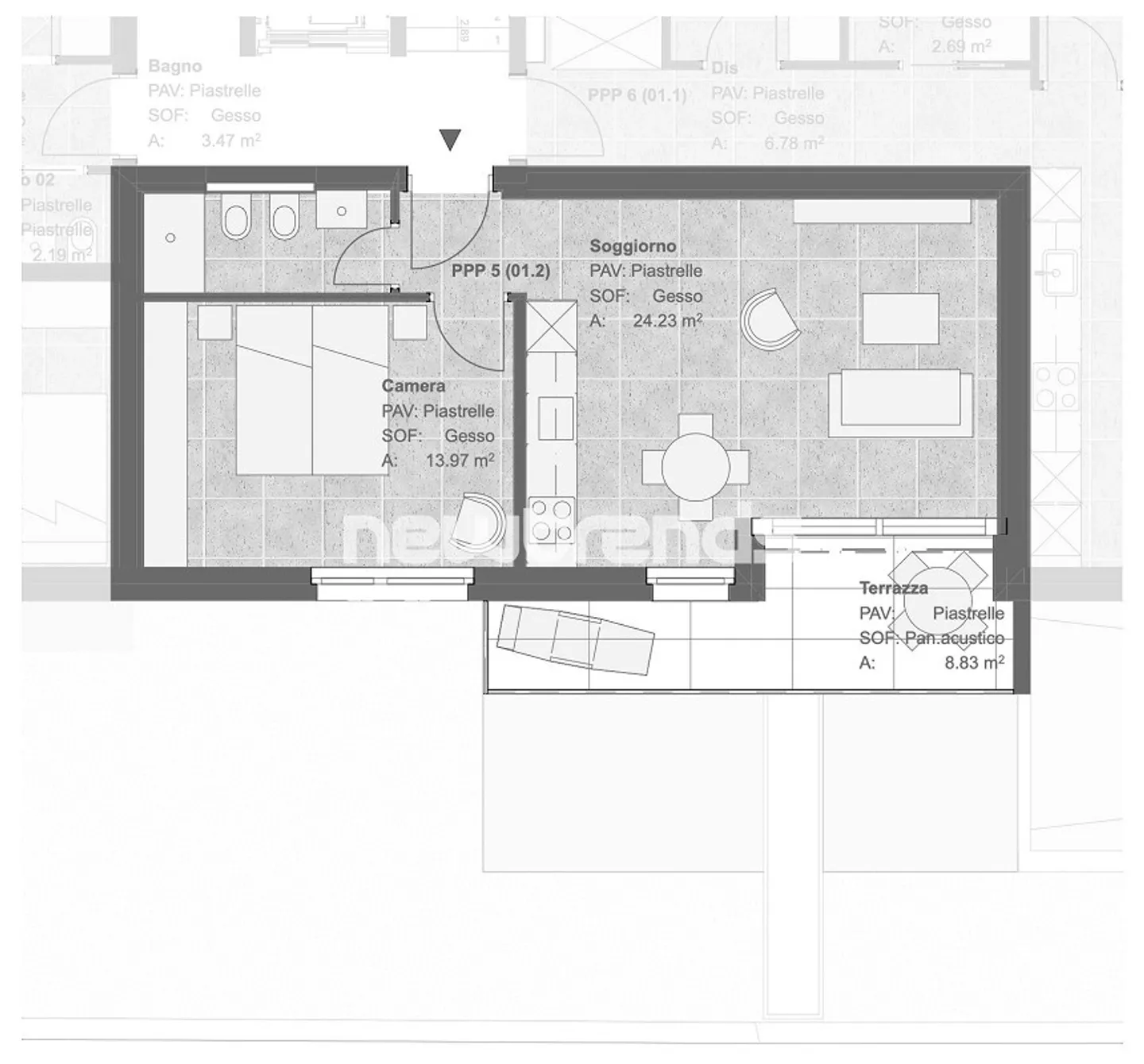 Tesserete: new 2.5 rooms in an exclusive context of 8 units - Photo 11 of 15