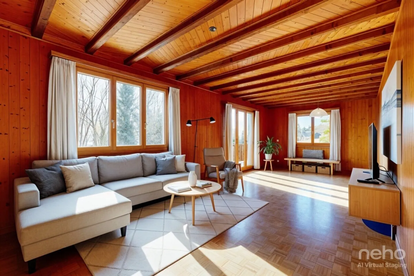 Eine seltene Gelegenheit: geräumiges Chalet mit großem Potenzial in Genolier - Foto 3 von 12