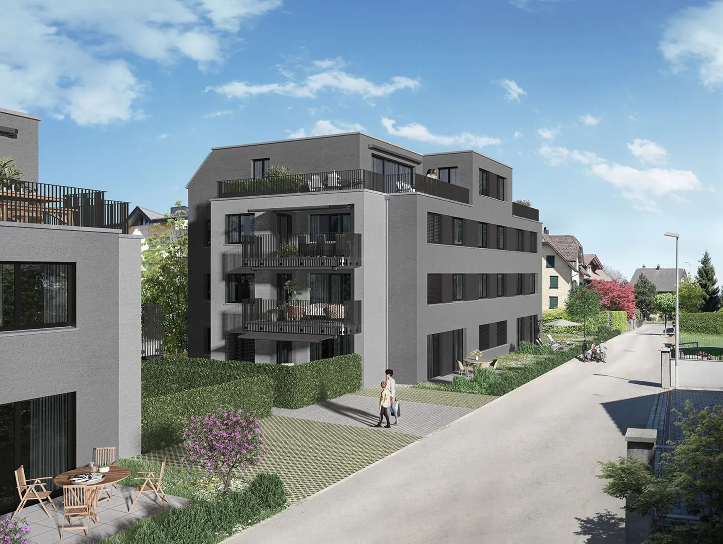 Nouveau projet de construction «Centre» / Vivre au centre. Vivre tranquillement. - Photo 3 sur 3