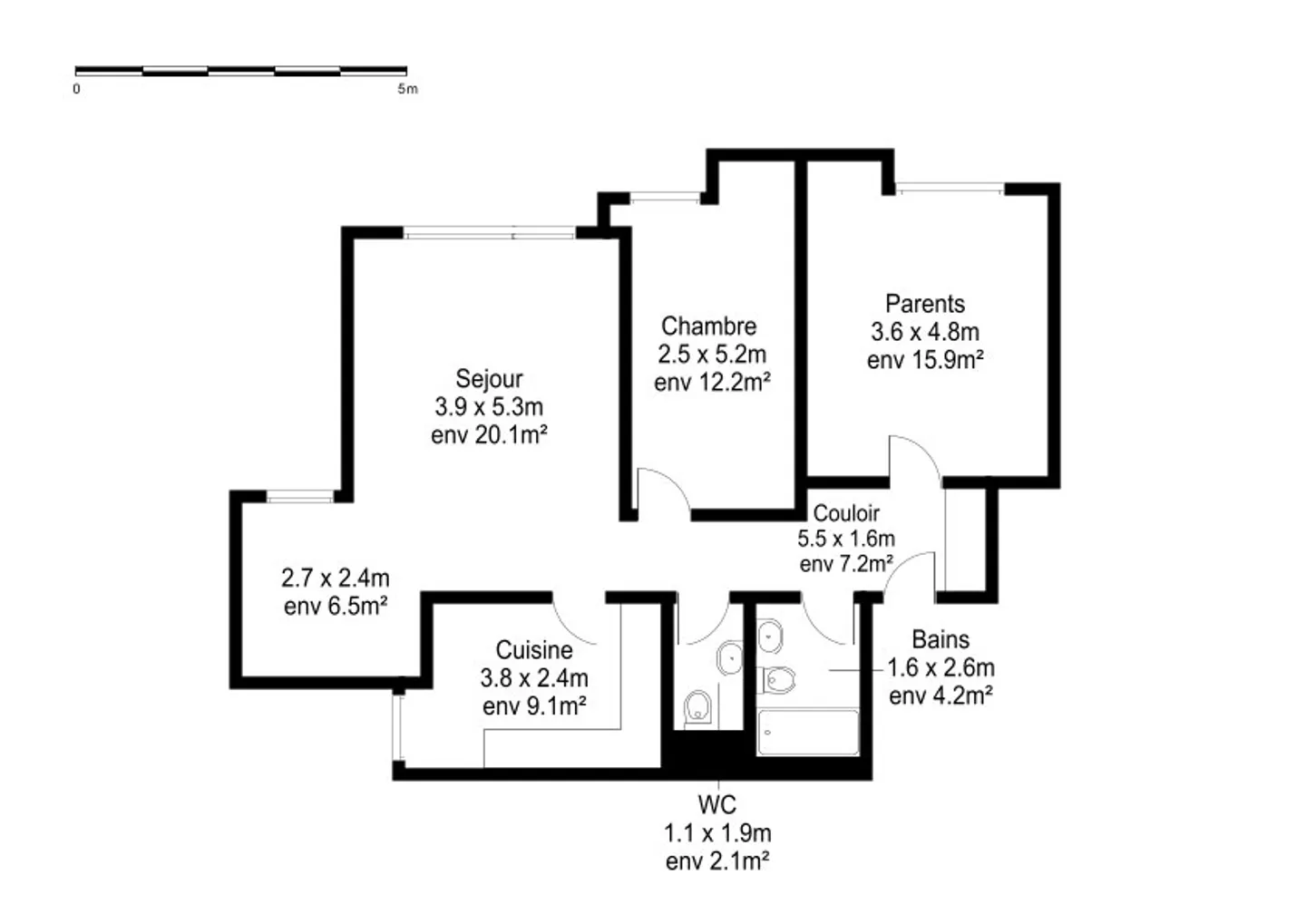 Bright 3.5-room apartment with balcony - Just steps from the lake in St-Blaise - Photo 9 of 9